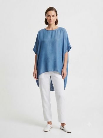 Dolman Sleeve Denim Dress